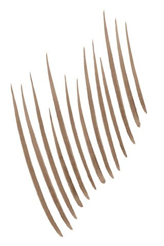 דוגמת מרקם של עיפרון גבות גוון Soft Brown