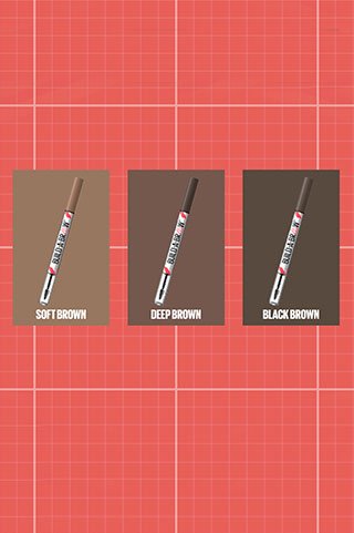 3 גוונים של עיפרון גבות Build A Brow