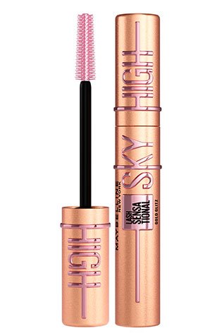 מסקרה סקיי היי בגוון ורוד זהוב מנצנץ